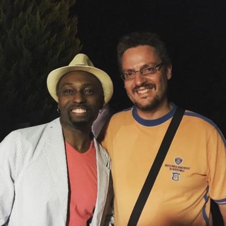 With Clarence Penn in Sani Fest - Greece