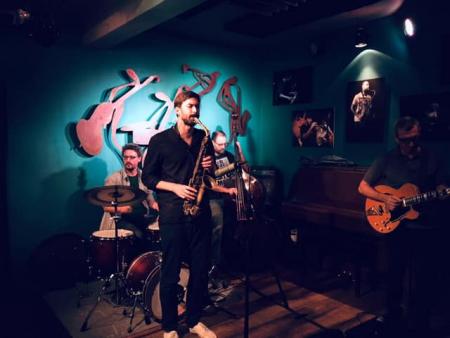 Με James Wylie στο Duende jazz club